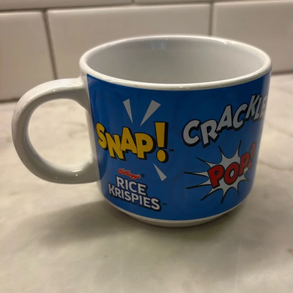 Vintage Kellogg's Rice Krispies Snap Crackle Pop 12oz Coffee Mug Cup